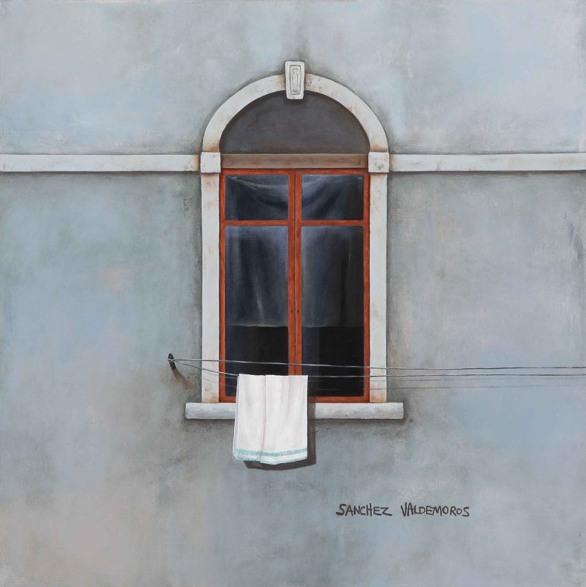Natalia Sánchez Valdemoros . “La Italiana II” . 35 x 35 cm . Óleo sobre Lienzo . 2015