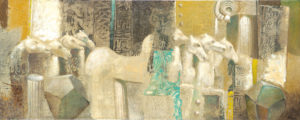 Mármoles de Efeso II . óleo sobre lienzo . 60x150cm . 2015