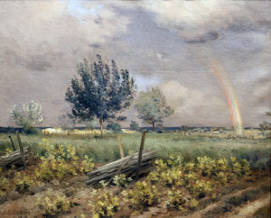 Jean Charles Cazin. “Arc en ciel”. Óleo sobre lienzo. 46x55 cm. 1890
