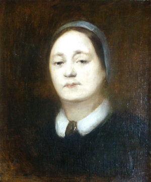 Eugène Carrière. “Sólo Mujer”. Óleo sobre lienzo. 55x46 cm. 1890C
