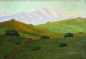 Fray Guillermo Butler . “Sierras Doradas” . óleo sobre cartón . 35x50cm . 1956