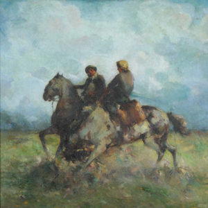 Carlos Ripamonte . “Coraje” . óleo sobre lienzo . 100x100cm . 1941