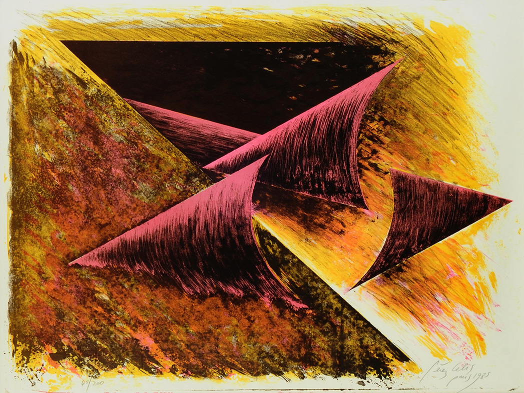 Pérez Celis. “Movimiento”. Litografía. 62x82cm. 1985