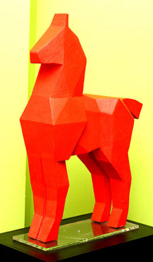 Homenaje a Ricardo III, Madera – Óleo, 70x50x17cm, 2016.