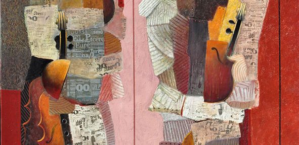 Construcción Vertical, óleo sobre lienzo, 150x150cm, 2008.