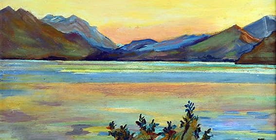 Lago Mascardi, Bariloche, 27x37cm, 1936.