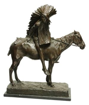 Paul Troubetzkoy . Jefe Indio . bronce . 60x29x55cm . 1893