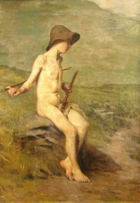 Antonio Alice, “Pastorcito”, 100x72cm, óleo sobre lienzo, 1906.