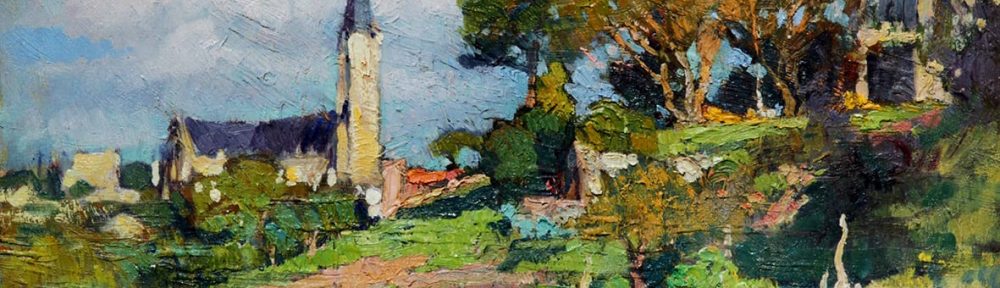 Lomas de San Isidro, óleo sobre cartón, 28x38cm, 1922.