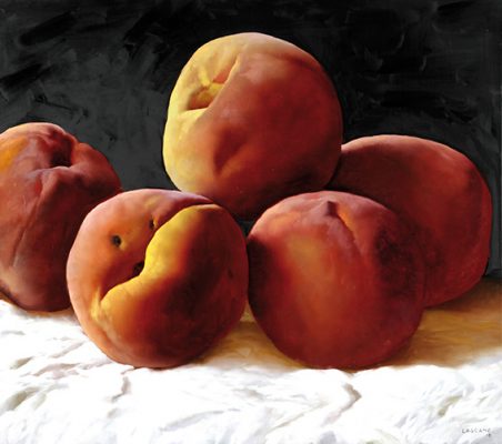 Duraznos . óleo sobre lienzo . 80x90cm . 2018