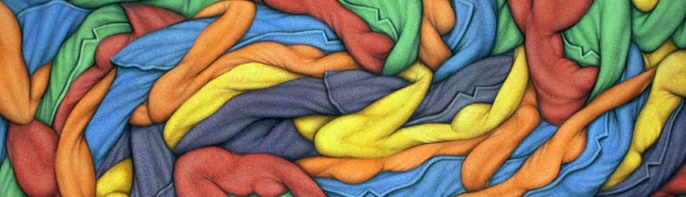 Remolino de Pasiones . acrílico sobre lienzo . 150x200cm . 2000