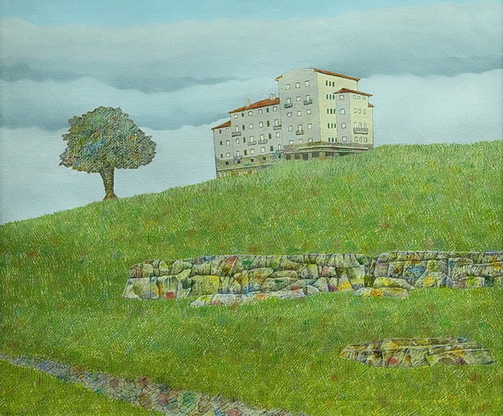 Hotel Tourbillon, Mar del Plata . óleo sobre lienzo . 50x60cm . 2008