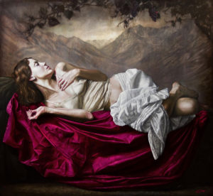 Siesta en las Parras . óleo sobre lienzo . 150x160cm . 2013