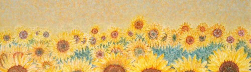 Girasoles . óleo sobre lienzo . 80 x 100 cm . 1994