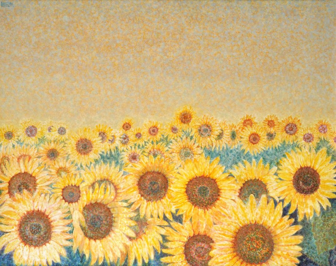 Girasoles . óleo sobre lienzo . 80 x 100 cm . 1994