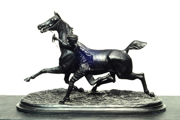 Conde Du Passage . Palafrenero . bronce . 81 x 110 x 40 cm . 1873