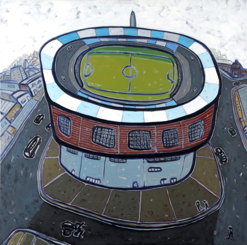 El Cilindro . óleo sobre lienzo . 140 x 140 cm . 2011