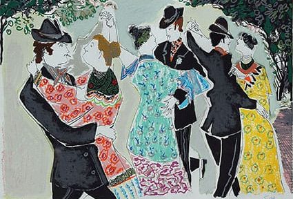Milonga de Domingo . serigrafía . 45 x 61 cm . 1970