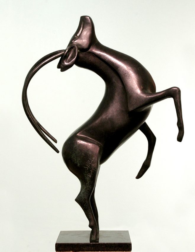 La Parada . bronce . 55 x 40 x 18 cm . 2019