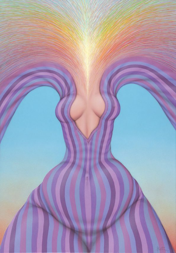 Volcana . acrílico sobre lienzo . 100 x 70 cm . 2019