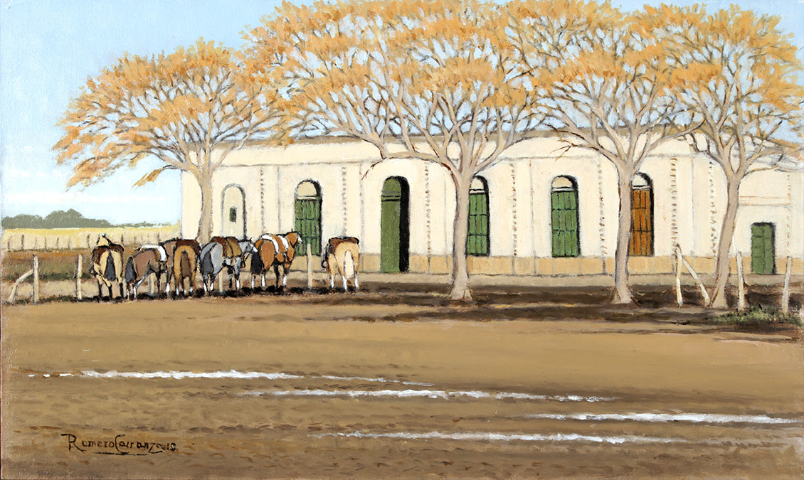 Pulpería San Patricio . óleo sobre lienzo . 30 x 50 cm . 2018