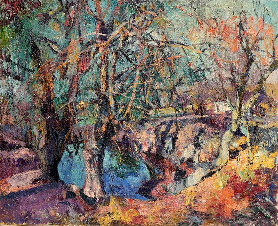 “Estanque en Invierno” . óleo sobre lienzo . 89x109cm. . 1925
