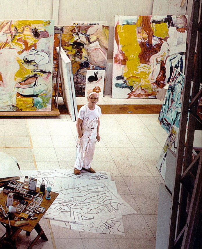 1. De Kooning en su estudio.