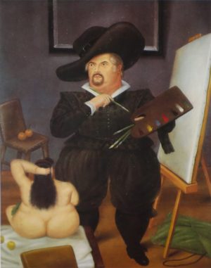 Autorretrato en traje de Velázquez.