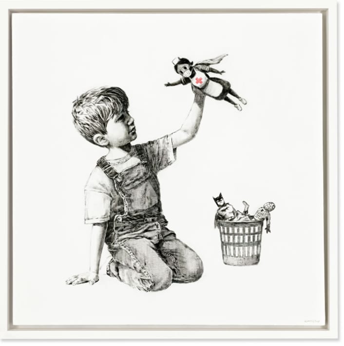 Banksy vendido en 23 millones.