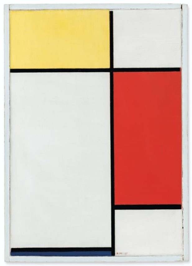 Piet Mondrian, 28 millones por pequeño de 50 x 35 cm.