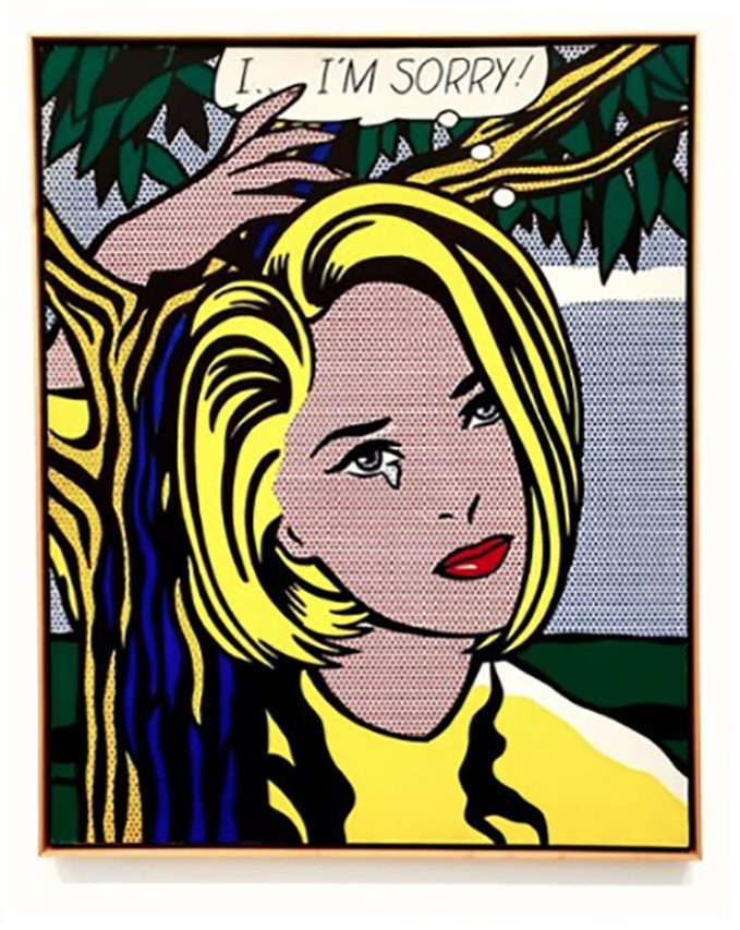 Obra de Roy Lichtenstein comprada con tarjeta de crédito.