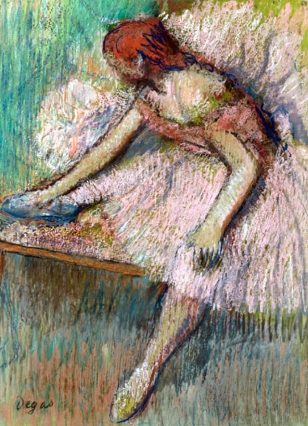 Edgar Degas, pastel de bailarina.