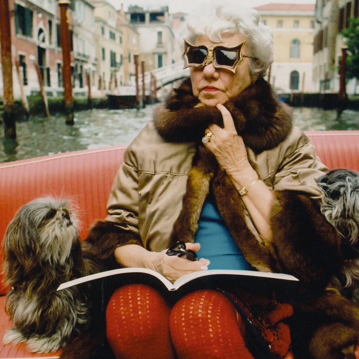 Peggy Guggenheim en su amada Venecia.