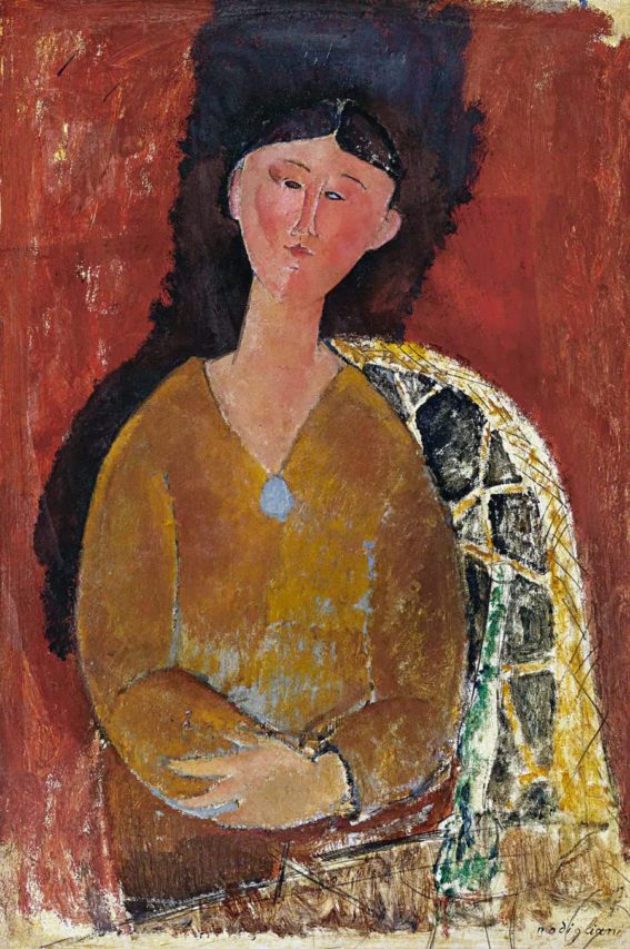 Beatrice Hastings por Modigliani.