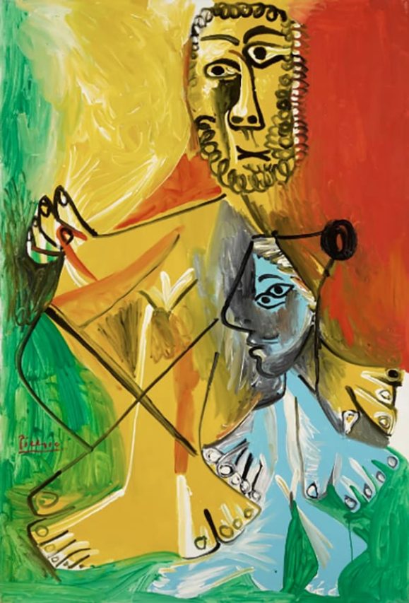 Hombre y niño.