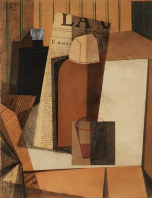 Collage de Pettoruti, "La voce",1916, Florencia.