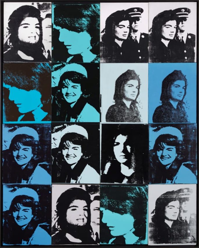 "Dieciséis Jackies" de Warhol, vendidas en 33 millones.