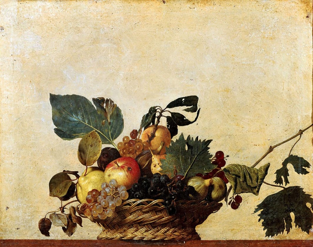 Cesta con frutas, 1596.